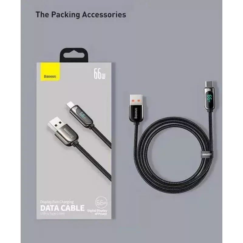 Cable USB Baseus CASX020001 1 m USB A USB C negro