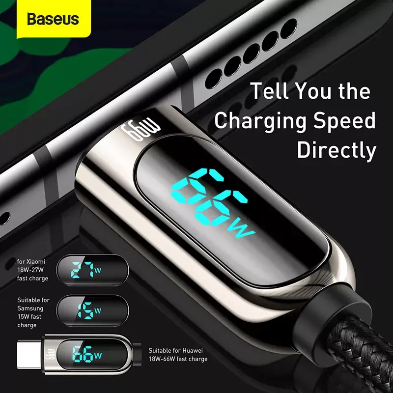 Cable USB Baseus CASX020001 1 m USB A USB C negro