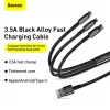 Cable USB 3 en 1 Baseus Tungsten Gold CAMLTWJ-01