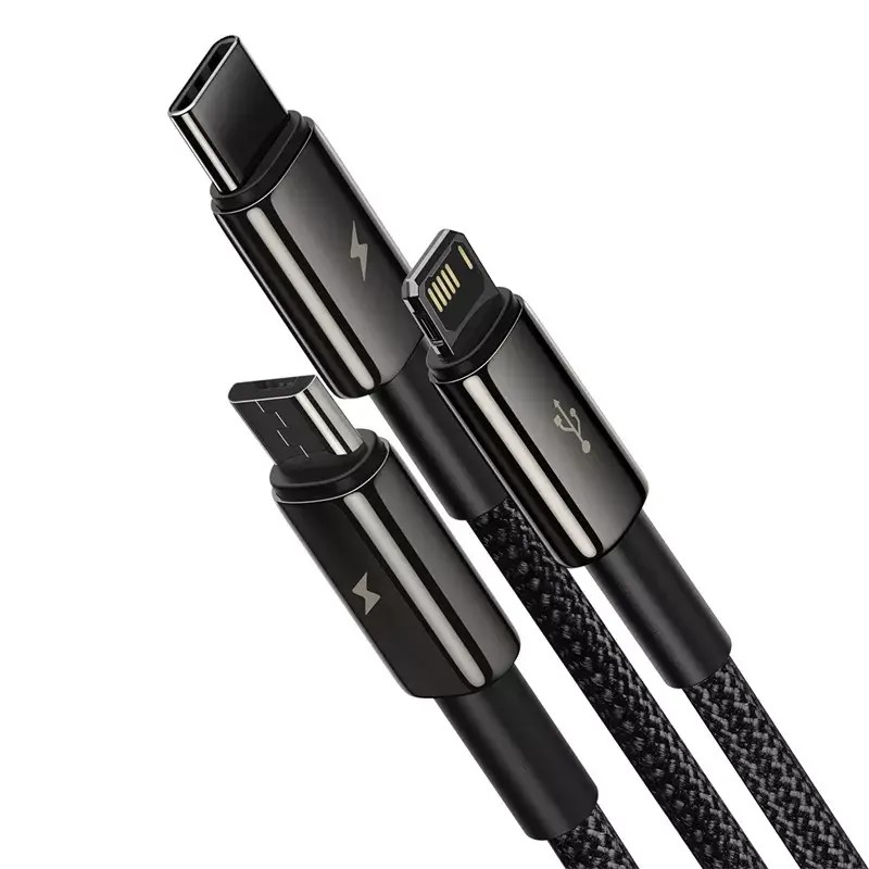 Cable USB 3 en 1 Baseus Tungsten Gold CAMLTWJ-01
