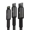 Cable USB 3 en 1 Baseus Tungsten Gold CAMLTWJ-01