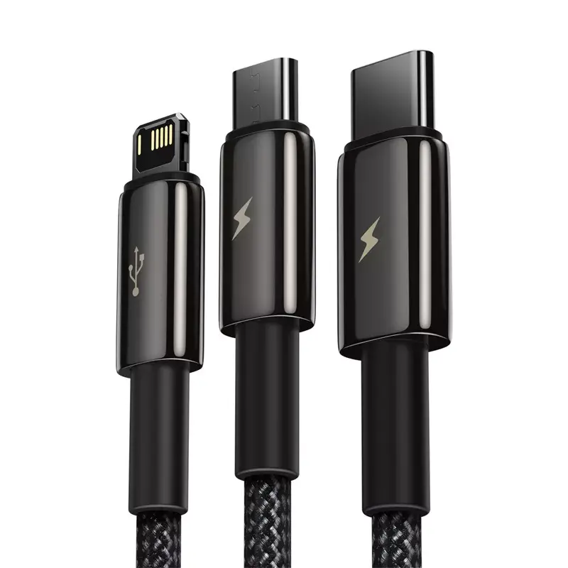 Cable USB 3 en 1 Baseus Tungsten Gold CAMLTWJ-01
