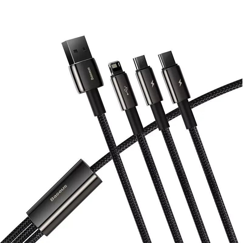 Cable USB 3 en 1 Baseus Tungsten Gold CAMLTWJ-01