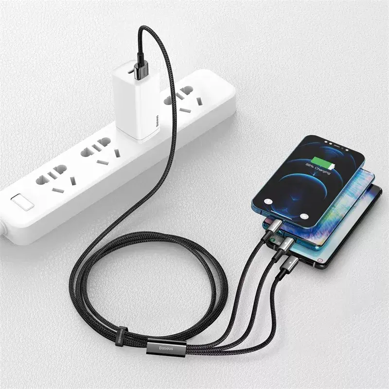 Cable USB 3 en 1 Baseus Tungsten Gold CAMLTWJ-01