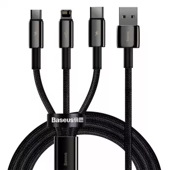 Cable USB 3 en 1 Baseus Tungsten Gold CAMLTWJ-01