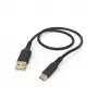 Cable USB flexible Hama USB 2.0 1,5 m USB A USB C negro