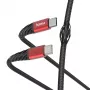 Cable USB Hama Extreme USB 2.0 1,5 m USB-C negro, rojo