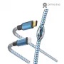 Cable Hama Reflective 1,5 m azul Lightning a USB-C 3 A
