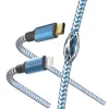 Cable Hama Reflective 1,5 m azul Lightning a USB-C 3 A