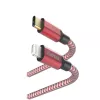 Cable Hama Reflective 1,5 m rojo Lightning a USB-C 3 A