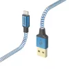 Cable Hama Reflective 1,5 m azul Lightning a USB A 2,4 A