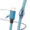 Cable Hama Reflective 1,5 m azul Lightning a USB A 2,4 A