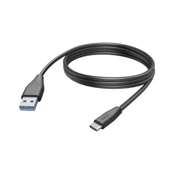 Cable USB Hama 00201597 USB 2.0 3 m USB C USB A negro