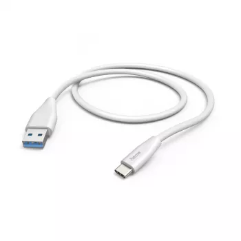 Cable USB Hama 00201596 USB 2.0 1,5 m USB A USB C blanco