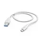 Cable USB Hama 00201596 USB 2.0 1,5 m USB A USB C blanco