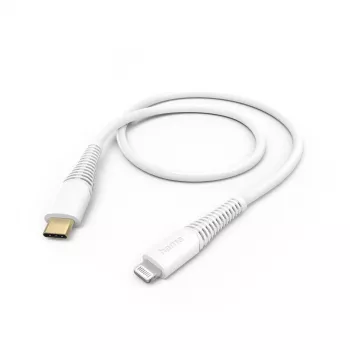 Cable Lightning Hama 00201603 1,5 m blanco 3 A USB-C