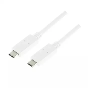 Cable USB LogiLink CU0131 USB 3.2 Gen 2 1 m USB C blanco