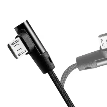 Cable USB LogiLink CU0142 USB 2.0 0,3 m USB A Micro-USB B negro
