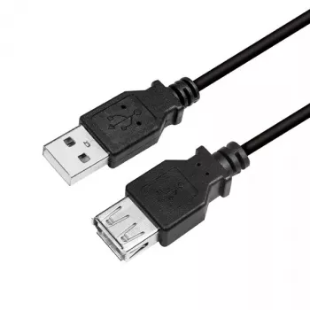Cable USB LogiLink CU0012B 5 m USB 2.0 A a A negro