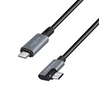 Cable USB LogiLink CU0183 2 m USB-C negro plata USB 2.0