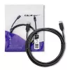 Qoltec 52352 cable USB-C a USB-C, USB 3.1, 5 Gbit/s, 2,5 m, negro