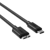 Unitek Y-C475BK cable USB-C a Micro-USB B, USB 3.0, 1 m, negro
