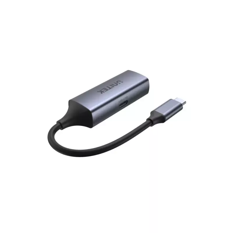 Unitek U1323A adaptador de USB-C a RJ45 Gigabit Ethernet, PD 100 W