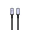 Unitek C14110GY-2M cable de carga USB-C a USB-C, PD 240 W (48 V/5 A), 2 m, negro-gris