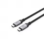 Unitek C14110GY-2M cable de carga USB-C a USB-C, PD 240 W (48 V/5 A), 2 m, negro-gris