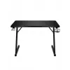 Mesa gaming recta Huzaro Hero 1.8 negra – tablero MDF 1000×600×700 mm, estructura de acero, portavasos