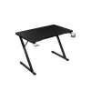 Mesa gaming recta Huzaro Hero 1.8 negra – tablero MDF 1000×600×700 mm, estructura de acero, portavasos