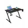 Mesa gaming recta Huzaro Hero 1.8 negra – tablero MDF 1000×600×700 mm, estructura de acero, portavasos