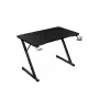 Mesa gaming recta Huzaro Hero 1.8 negra – tablero MDF 1000×600×700 mm, estructura de acero, portavasos