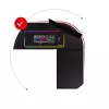 Huzaro Hero 6.3 escritorio gaming, 154×48×74 cm, tablero de 1,5 cm, negro