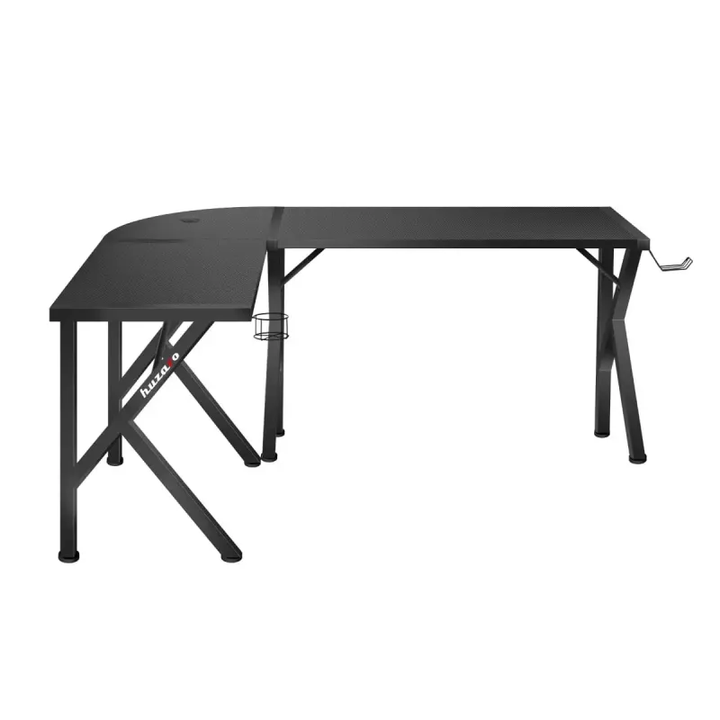 Huzaro Hero 6.3 escritorio gaming, 154×48×74 cm, tablero de 1,5 cm, negro