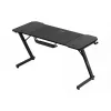 Escritorio gaming ergonómico huzaro Hero 3.3 Negro — tablero recto rectangular 1400x600 mm, altura 740 mm, tablero de 15 mm