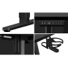 Huzaro Hero 9.1 escritorio gaming eléctrico, altura regulable, 145×85 cm, negro