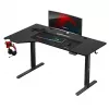 Huzaro Hero 9.1 escritorio gaming eléctrico, altura regulable, 145×85 cm, negro
