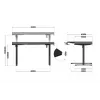 Huzaro Hero 9.1 escritorio gaming eléctrico, altura regulable, 145×85 cm, negro