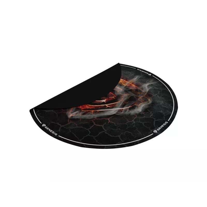Alfombrilla para silla GENESIS Tellur 400 Round Lava Multicolor Tejido Goma