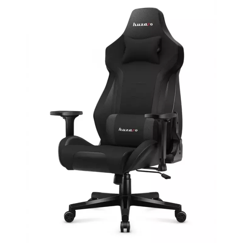 Silla gaming Huzaro Force 7.6 Negra — asiento envolvente acolchado, respaldo ajustable, peso máx. 150 kg