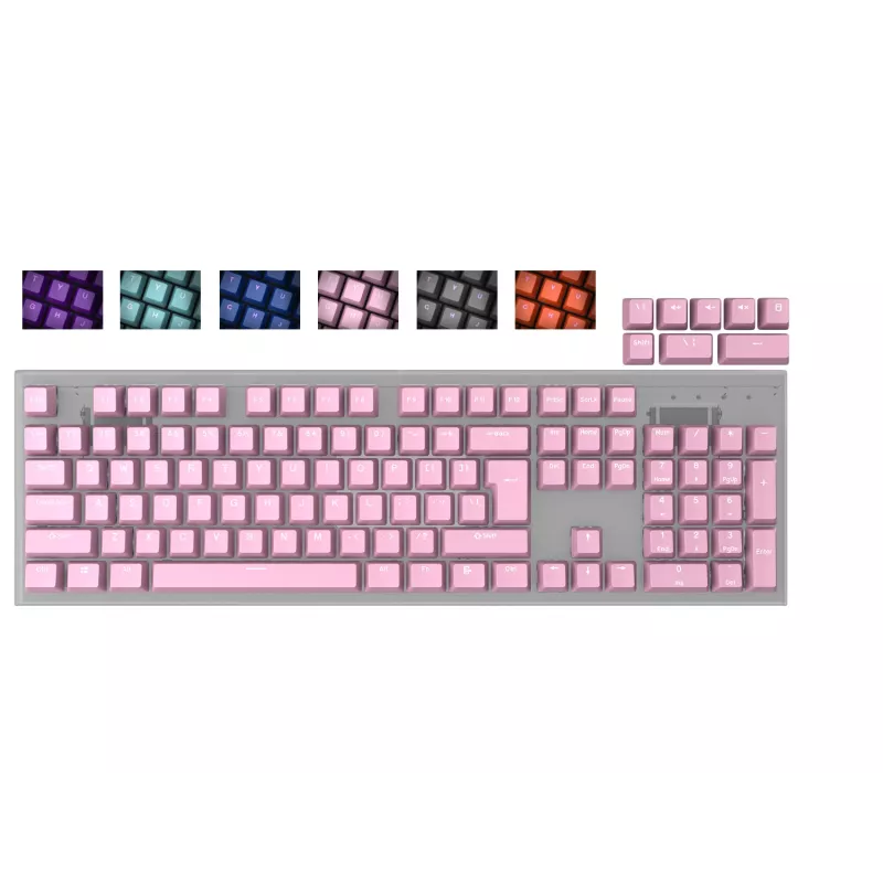 Tecla para teclado GENESIS LEAD 300 Universal ABS Rosa 122g