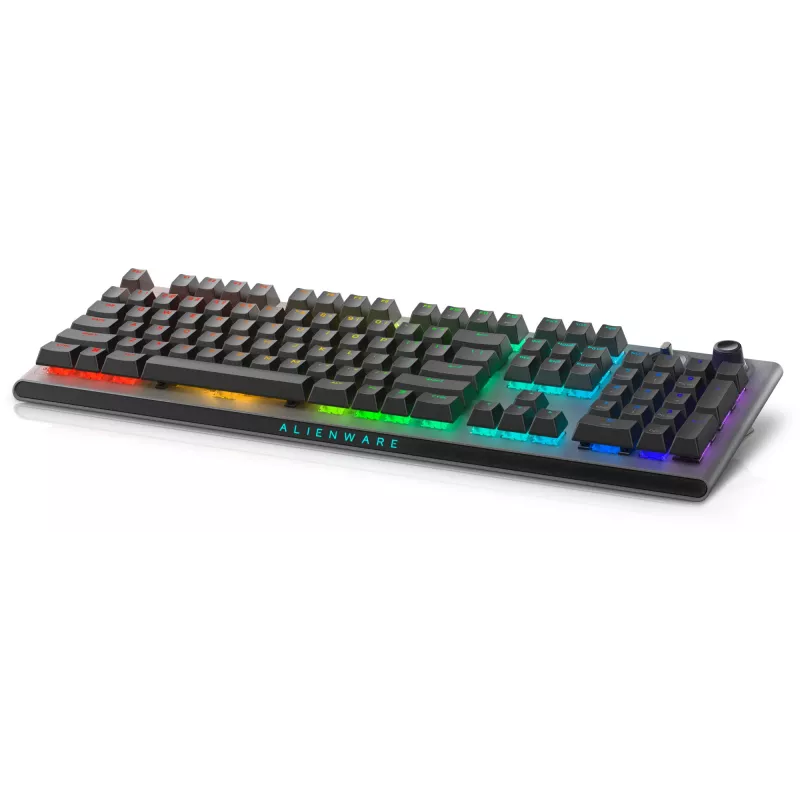Teclado Alienware Tri-Mode AW920K Gaming USB + RF Wireless + Bluetooth Gris