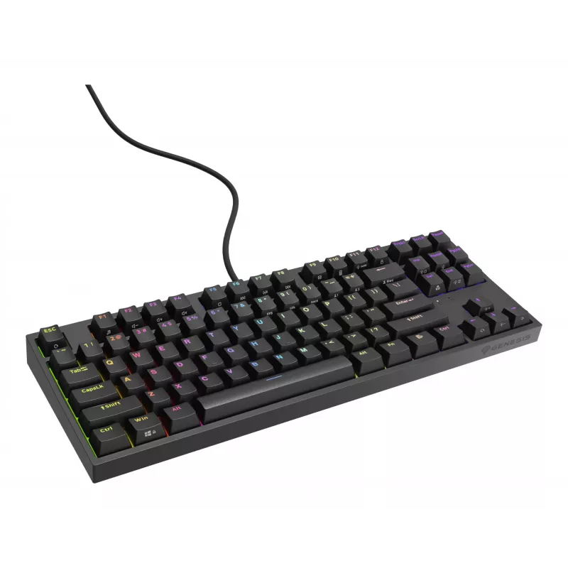 Teclado GENESIS Thor 404 TKL Gaming USB QWERTY US International Negro
