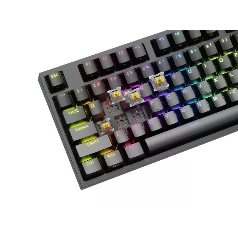 Teclado GENESIS Thor 404 TKL Gaming USB QWERTY US International Negro