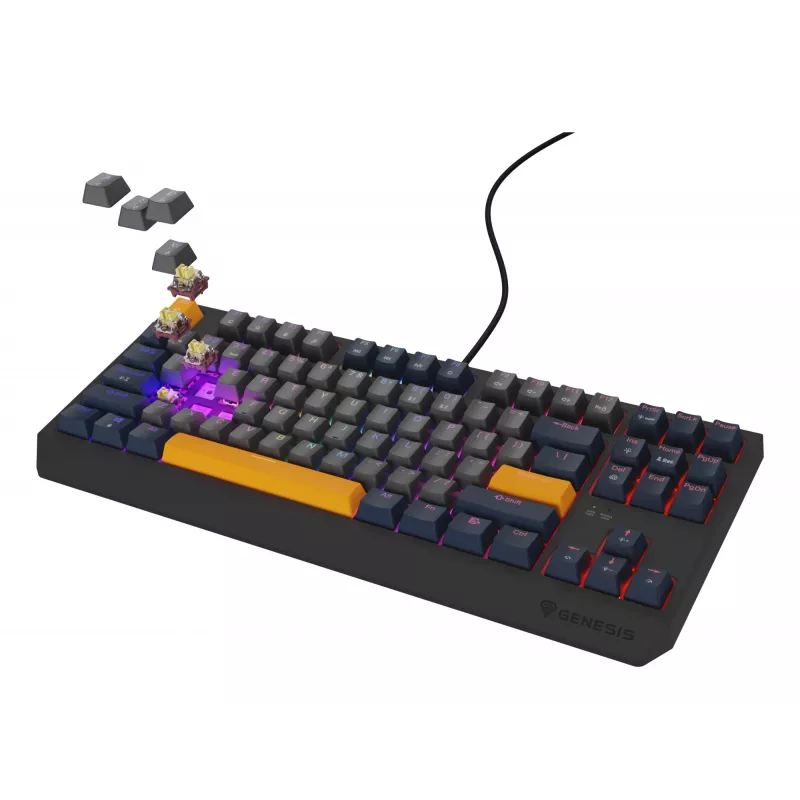Teclado GENESIS Thor 230 TKL Gaming USB QWERTY Inglés Azul
