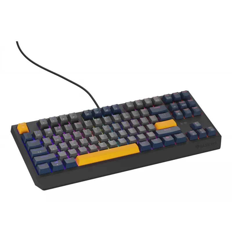 Teclado GENESIS Thor 230 TKL Gaming USB QWERTY Inglés Azul