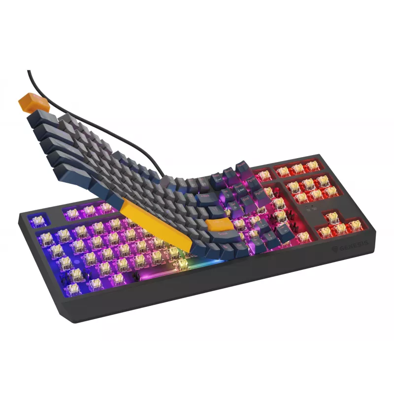 Teclado GENESIS Thor 230 TKL Gaming USB QWERTY Inglés Azul