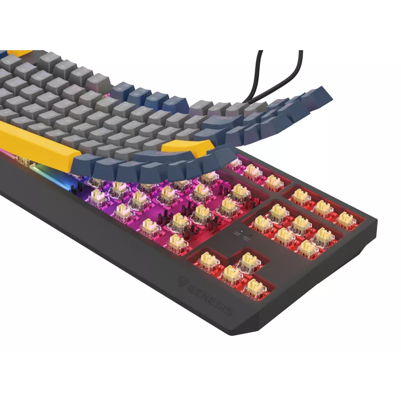 Teclado GENESIS Thor 230 TKL Gaming USB QWERTY Inglés Azul