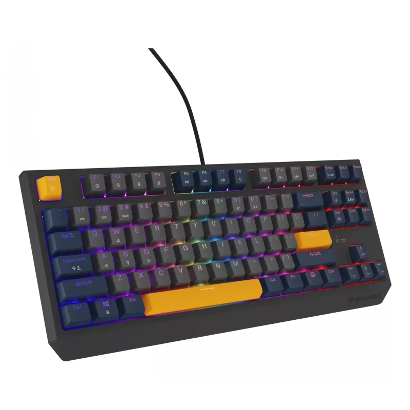 Teclado GENESIS Thor 230 TKL Gaming USB QWERTY Inglés Azul